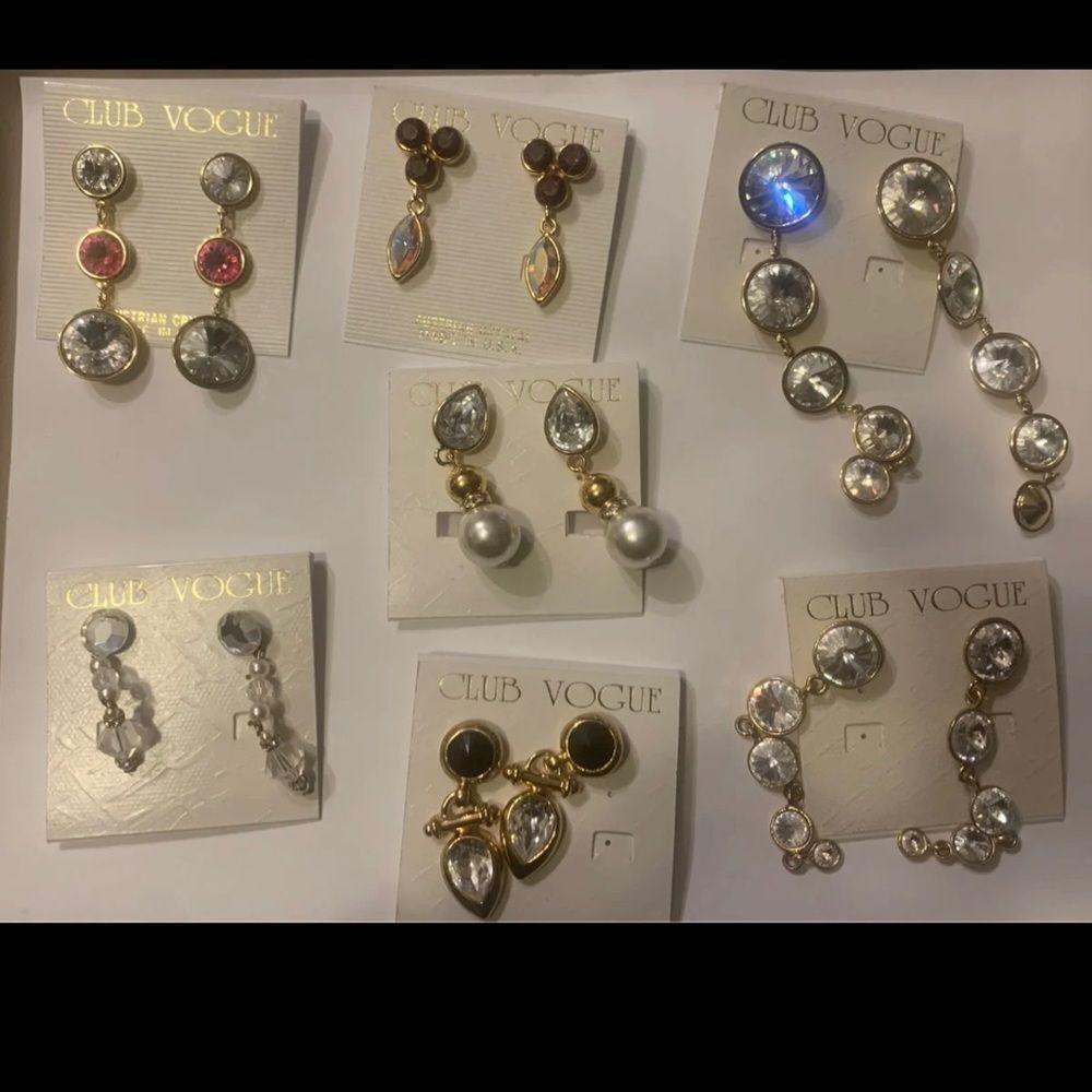 7 Club Vogue Jewelry  Club Vogue Golden Earrings
